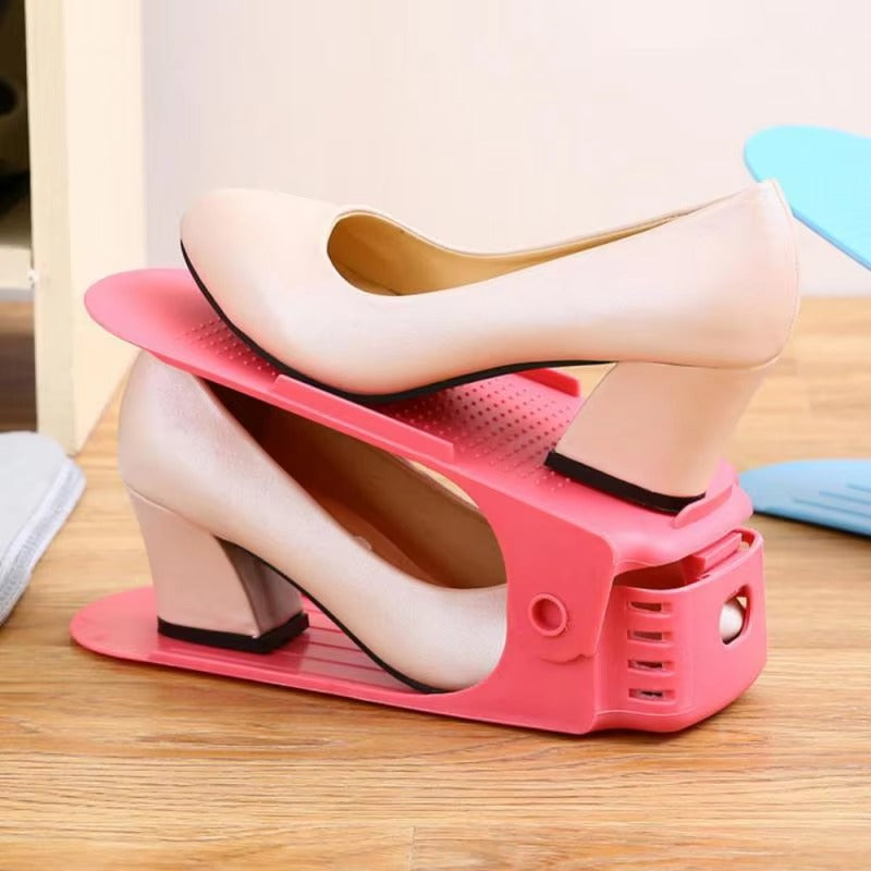 [4 Pcs] Multi-Color Shoe Slots Organizer