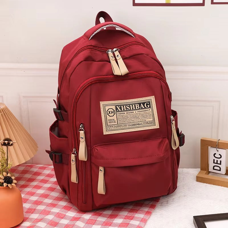 Luxury-Style Waterproof School Bag -[Maroon -Version 03]
