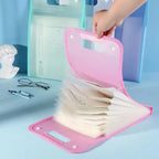 ১ পিস - 13-Cell Portable Expanding Paper Storage Organizer Bag
