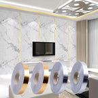 166 Feet (Silver color) Self-Adhesive Waterproof Tile Gap Tape – Floor & Wall Sealing Solution