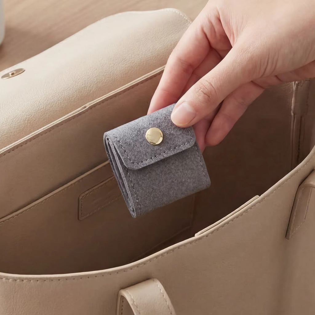 3 Set - Luxury Mini Jewelry Organizer Bag