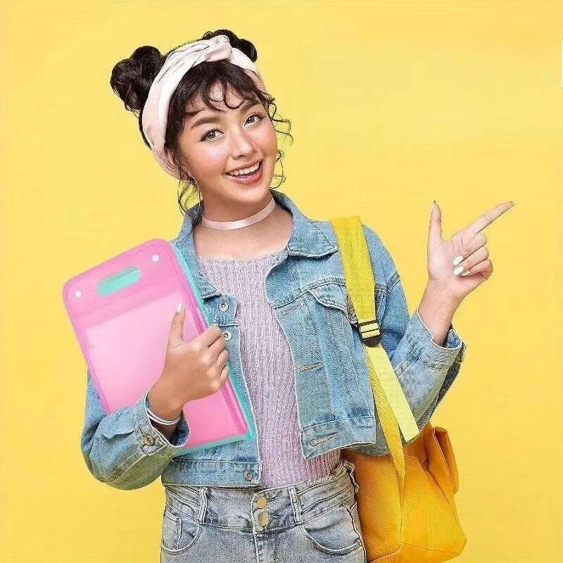 ১ পিস - 13-Cell Portable Expanding Paper Storage Organizer Bag