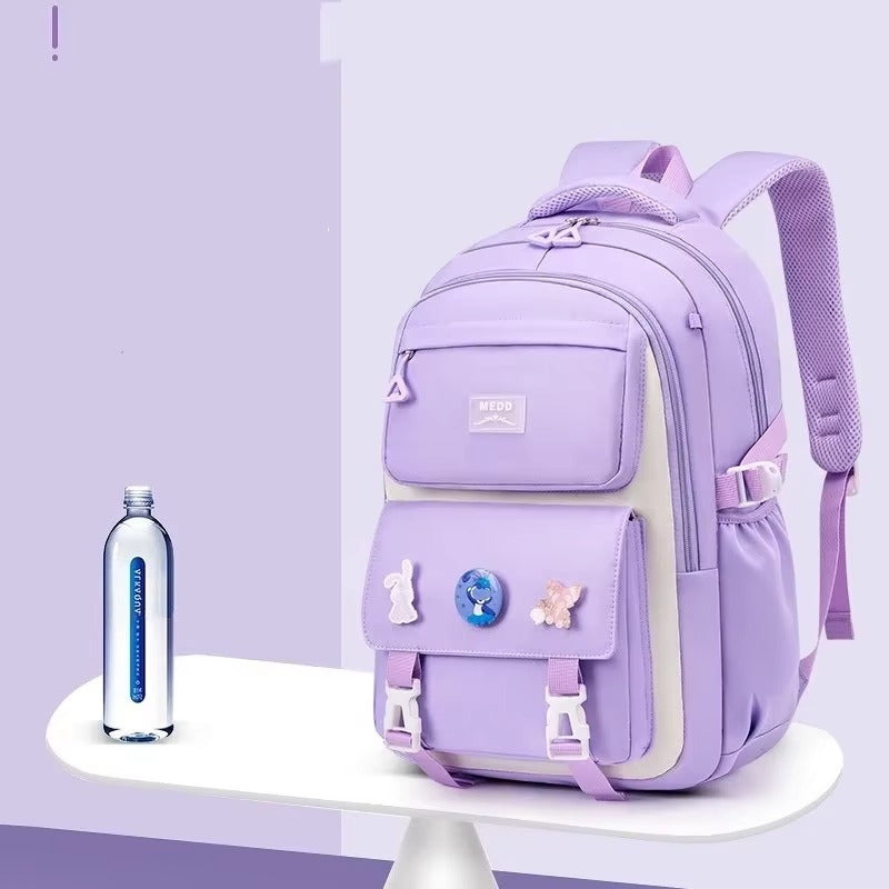 High-capacity Cute School Bag for Primary & High School -[Lavender]