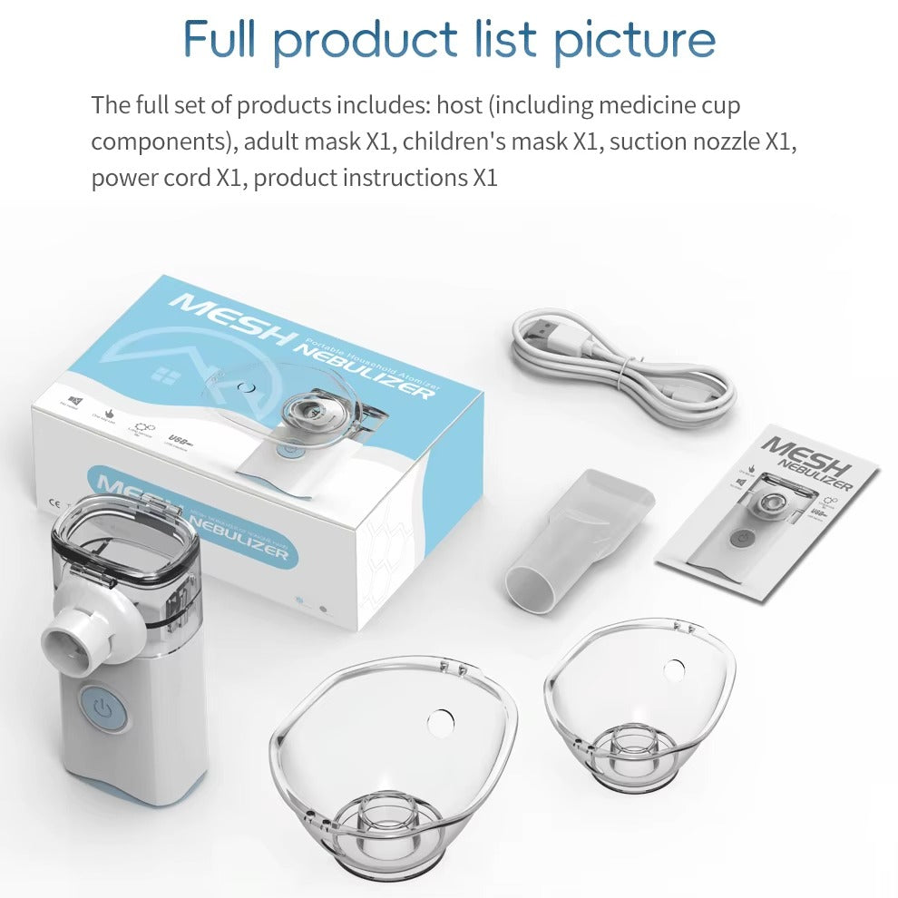 Mesh Nebulizer – Handheld Inhaler for Kids & Adults