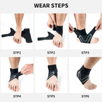 2 Pcs Adjustable Ankle Support Brace