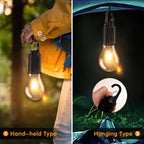 2pcs- Type-C USB Rechargeable LED Camping Lamp – Bright, Durable & Waterproof