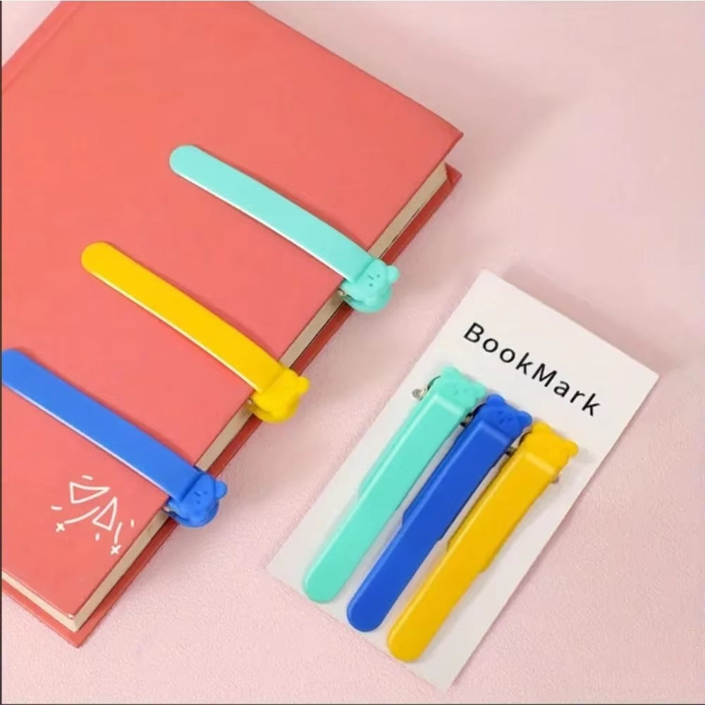 [6 pcs] Silicone Bookmarks Set