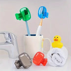 6 Pcs (1 Set) Vibrant Toothbrush Head Covers – A Mix of 6 Unique Shades