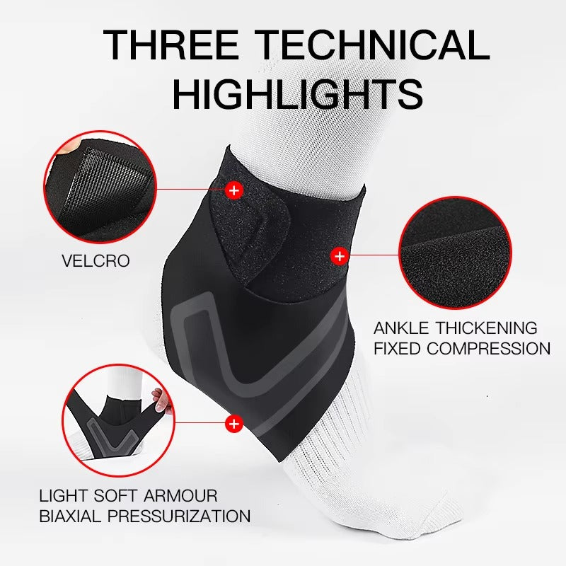 2 Pcs Adjustable Ankle Support Brace