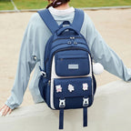 High-capacity Cute School Bag for Primary & High School -[Navy Blue]