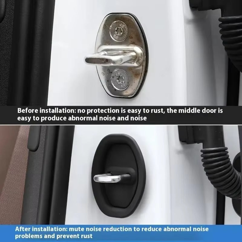 4Pcs- Car Silicone Door Lock Protector