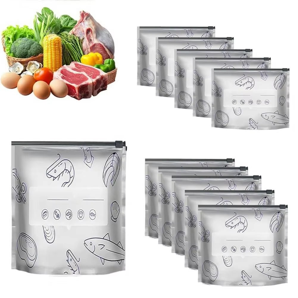 30PCs- High-Quality Food-Grade Aluminium Foil Freezer Bags