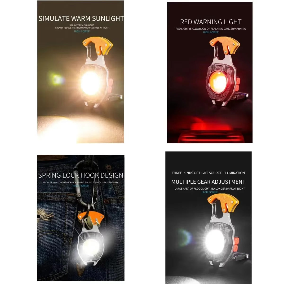 Multi-functional Rechargeable Camping Tool