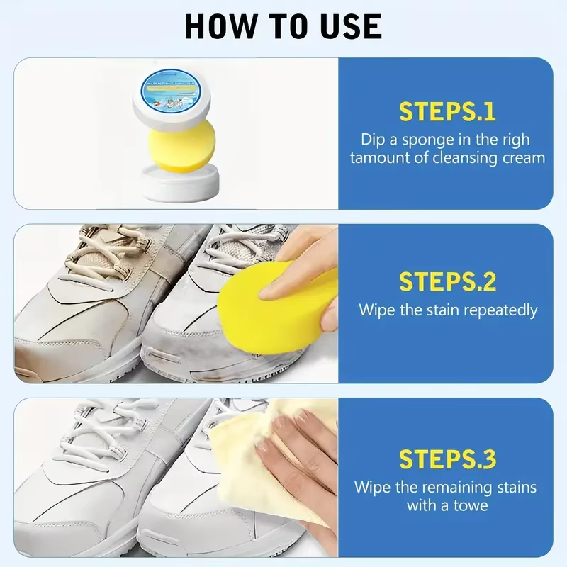 2 Pcs Pack–  Multifunctional Shoe Cleaning Cream