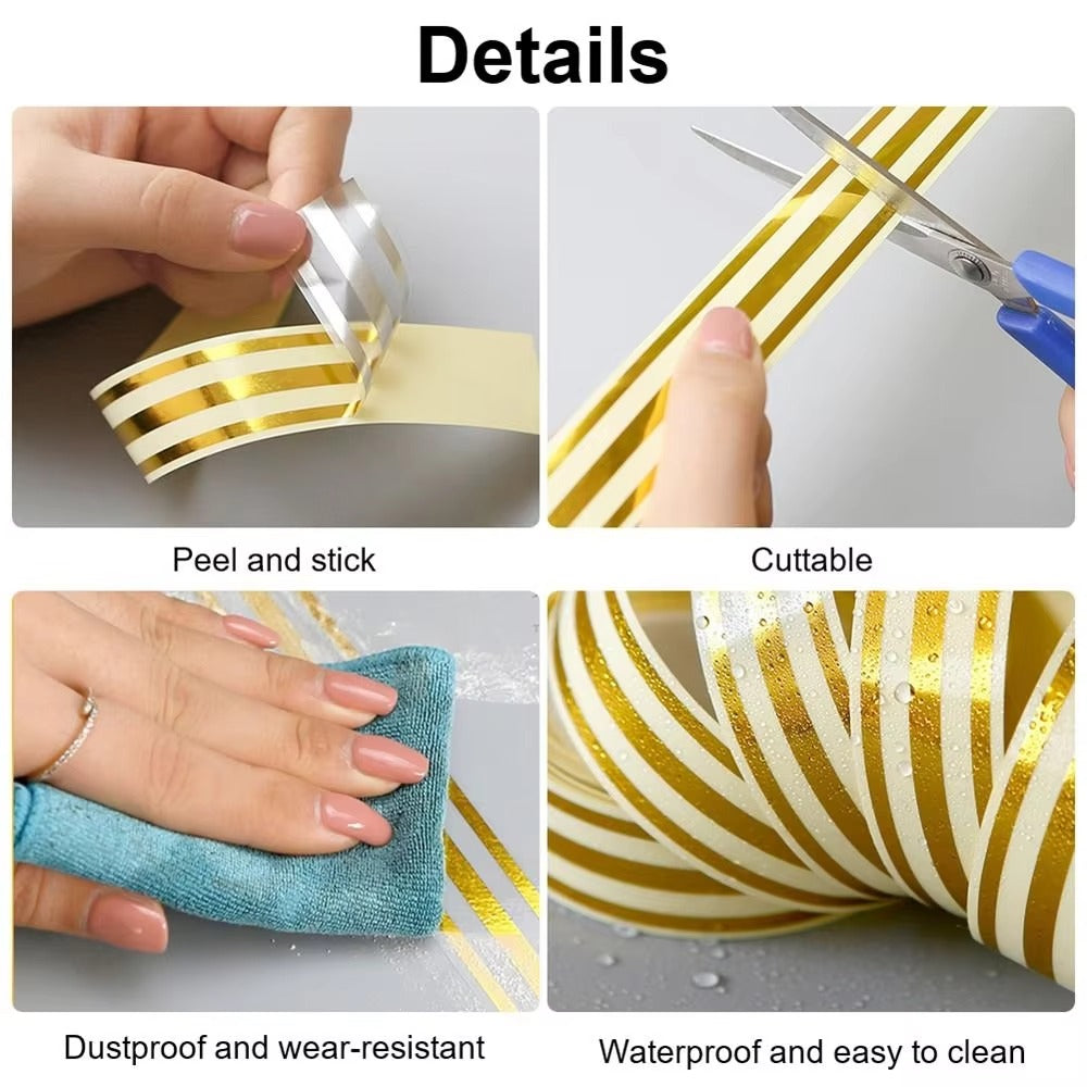 (2 Pcs) 3 Line Tiles Tape – Ultra Secure Bonding Power