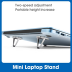 2 Pcs- Foldable Laptop Stand– Non-Slip Notebook Riser