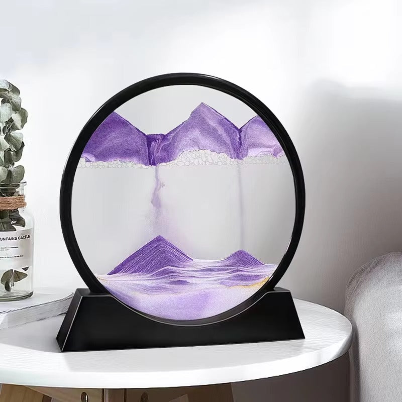 3D Deep Sea Sandscape – Moving Quicksand Flow Art -[Purple]