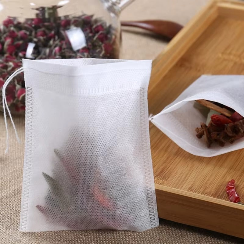 200 Pcs – Multiuse Disposable Filter Bags – 100 Large (10×12 cm) + 100 Small (7×9 cm)