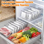 10PCs- High-Quality Food-Grade Aluminium Foil Freezer Bags