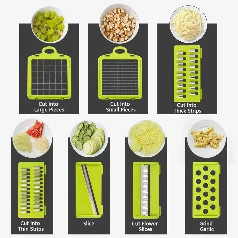 All-in-One 14/16-in-1 Vegetable Chopper & Food Slicer