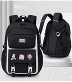 Luxury-Style Waterproof School Bag -[Black]