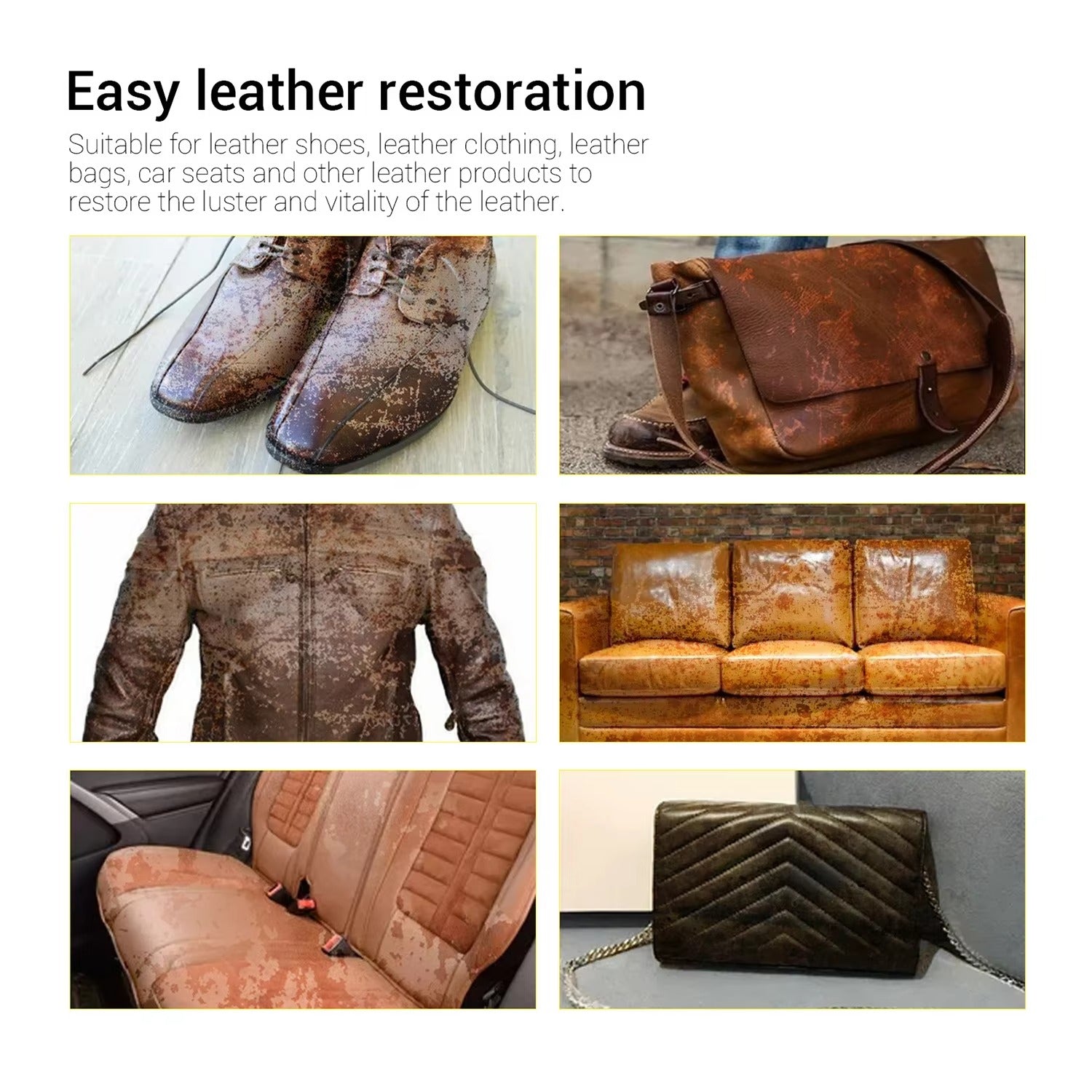 Leather Repair & Shoe Polish Cream -[Brown]