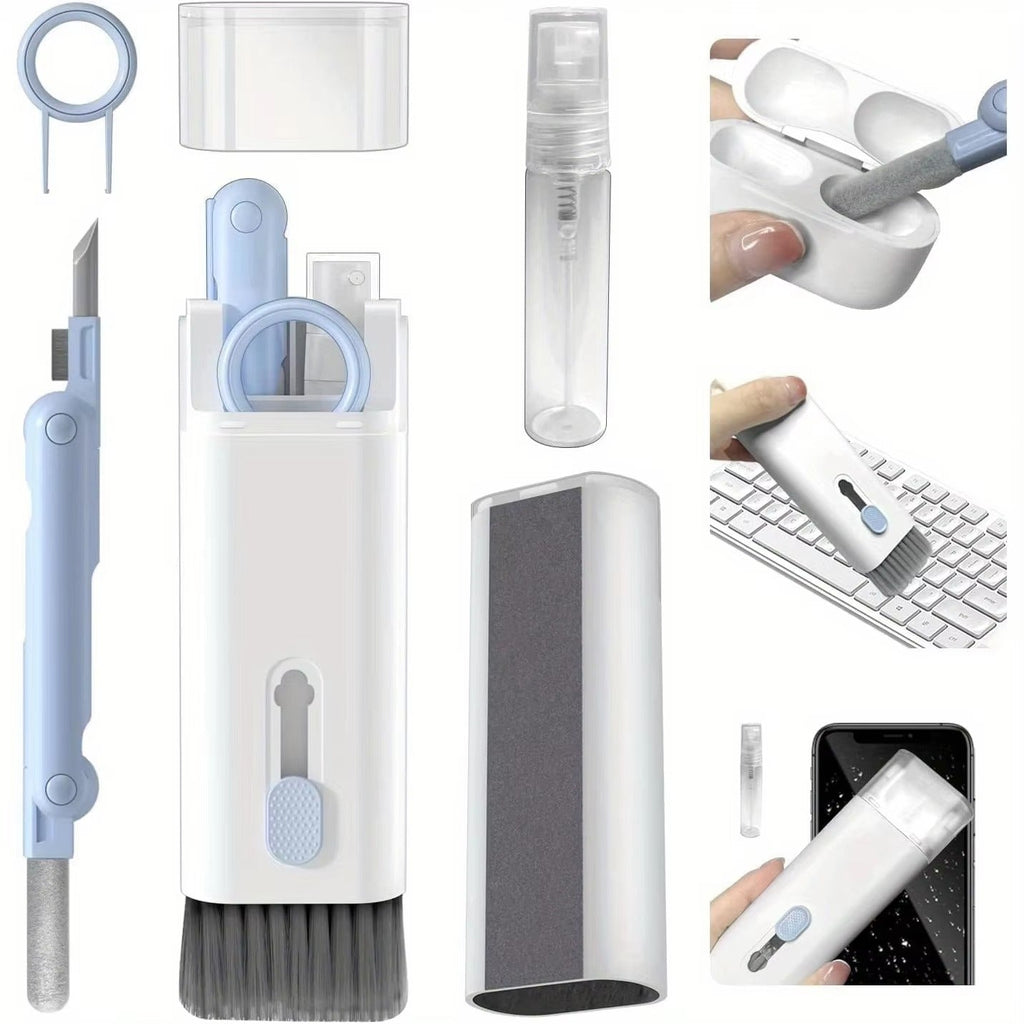 Electronic Cleaning & Dust Brush Kit – 7 in 1 Multifunction Cleaning Brush Set