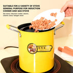 2L Stainless Steel Fryer Pot – Japanese Style with Oil Filter Rack