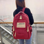 Luxury-Style Waterproof School Bag -[Maroon -Version 03]