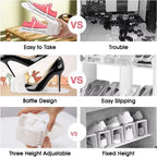 [4 Pcs] Multi-Color Shoe Slots Organizer