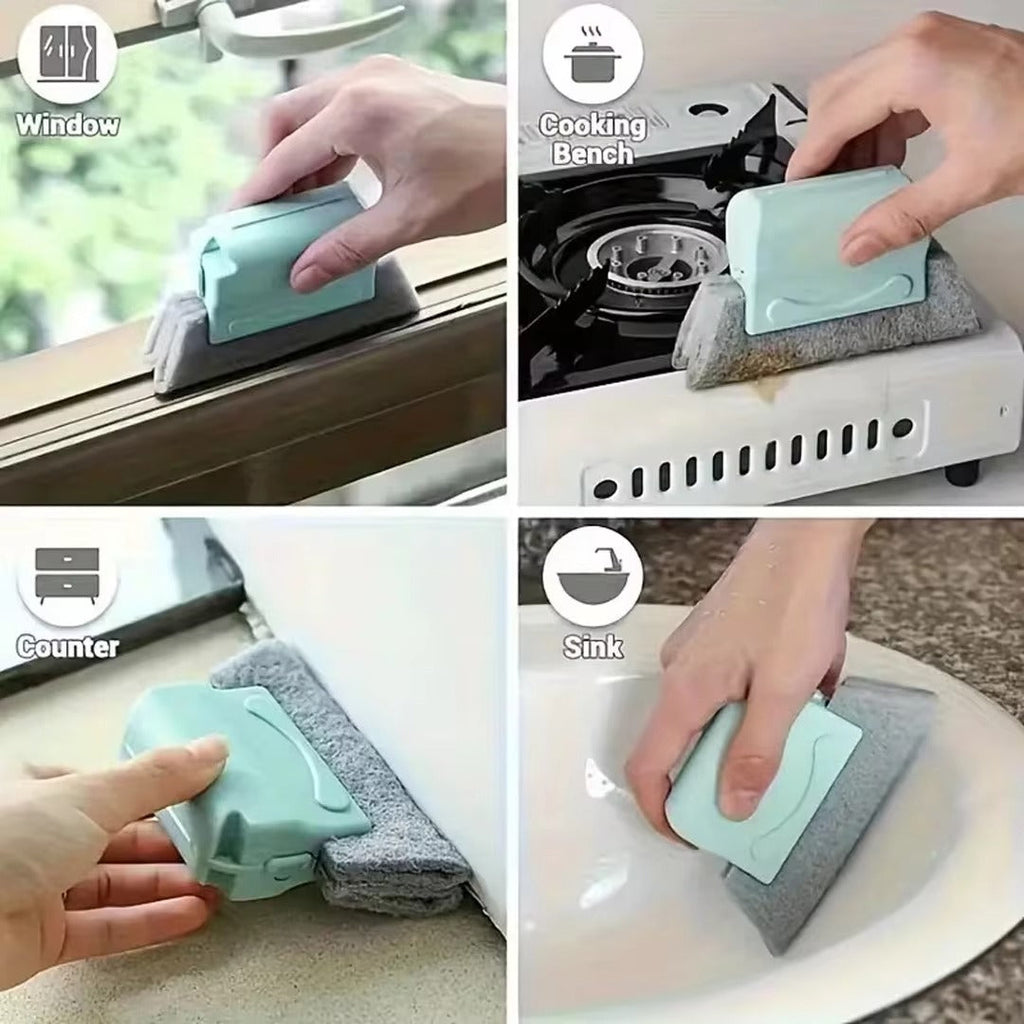 2 Pcs- Window Track Cleaning Brush Set