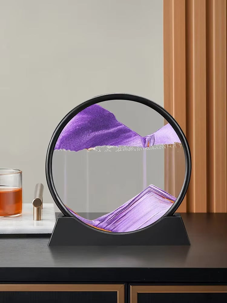 3D Deep Sea Sandscape – Moving Quicksand Flow Art -[Purple]