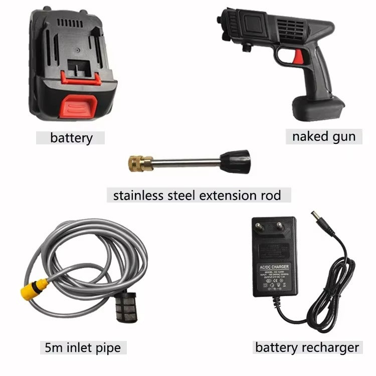 Portable High-Pressure Water Spray Gun (2 Batteries )