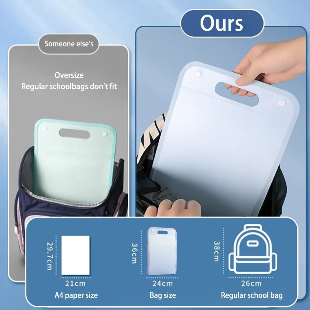 ২ পিস - 13-Cell Portable Expanding Paper Storage Organizer Bag