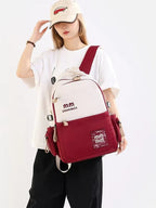 Luxury-Style School Bag -[Maroon- Version 04]