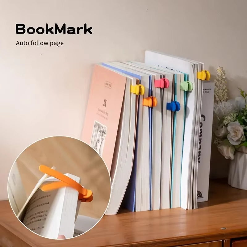 [6 pcs] Silicone Bookmarks Set