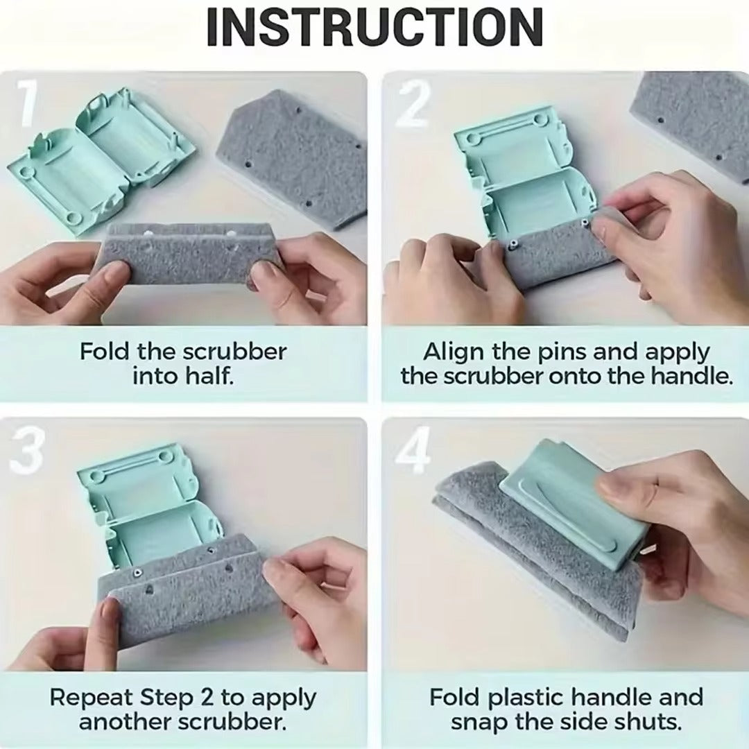 2 Pcs- Window Track Cleaning Brush Set