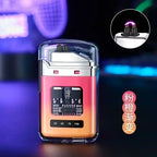 Type-C Rechargeable Dual Arc Lighter – Transparent Shell & LED Battery Indicator
