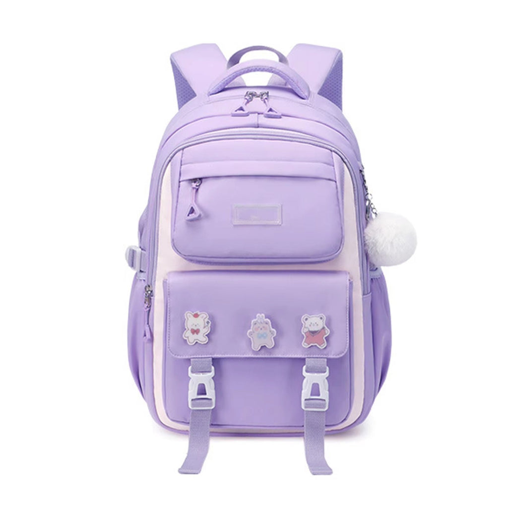 Luxury-Style Waterproof School Bag -[Purple]