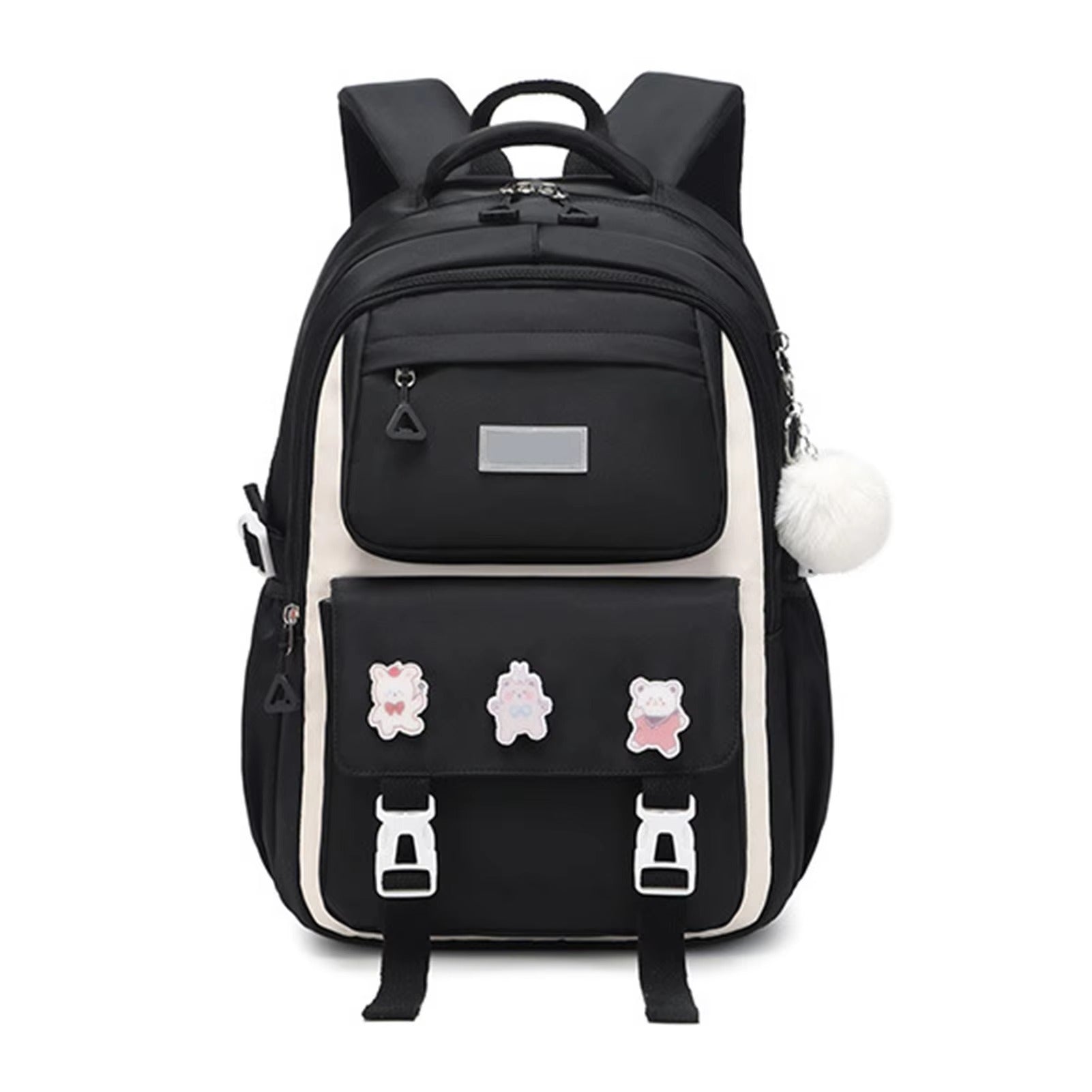 Luxury-Style Waterproof School Bag -[Black]