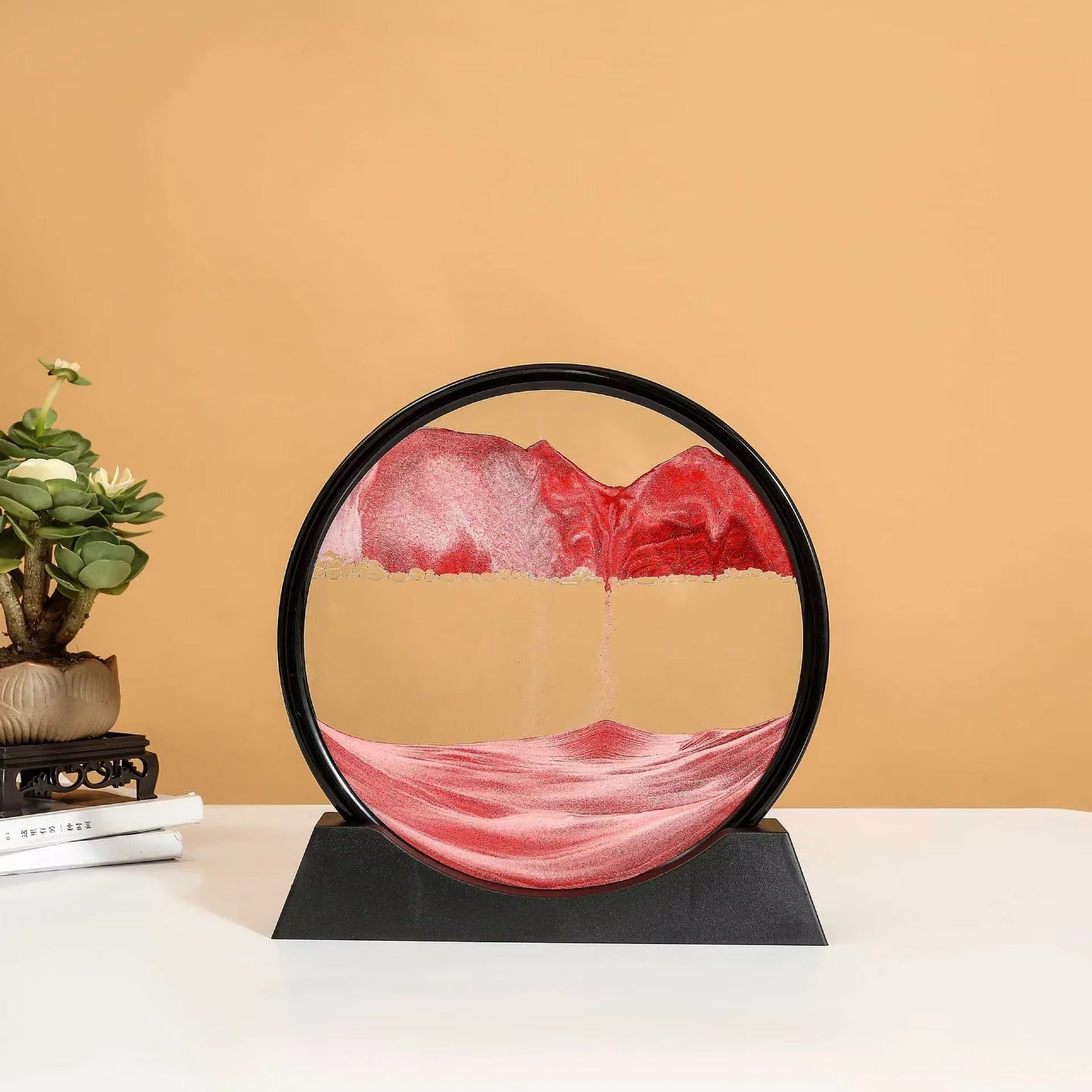 3D Deep Sea Sandscape – Moving Quicksand Flow Art -[Red]